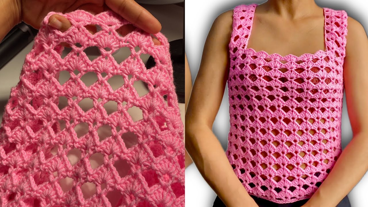 PUNTADA SENCILLA CROCHET HAZ TU BLUSA TEJIDA A CROCHET