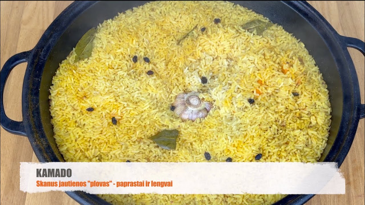 Kamado receptas: jautienos plovas - lengvai ir paprastai