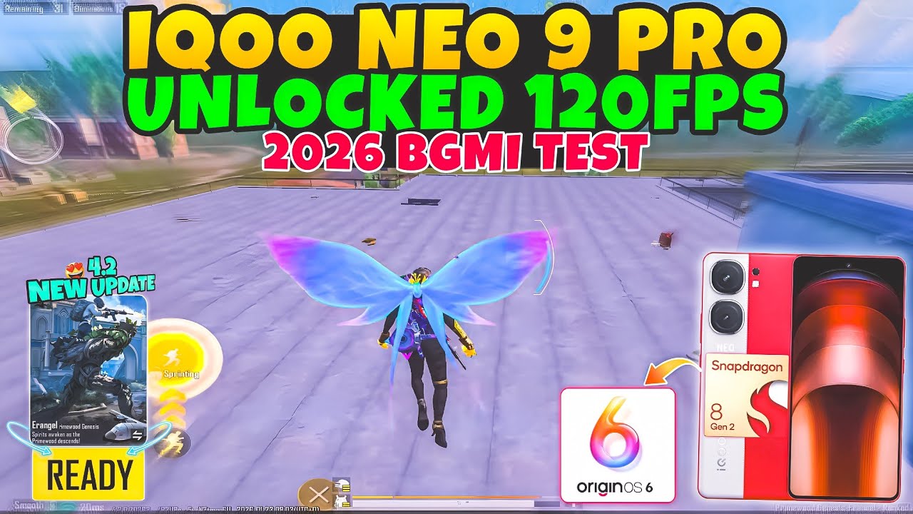 🔥iQOO Neo 9 Pro BGMI 120FPS Test⚡OriginOS 6 Update REAL PERFORMANCE