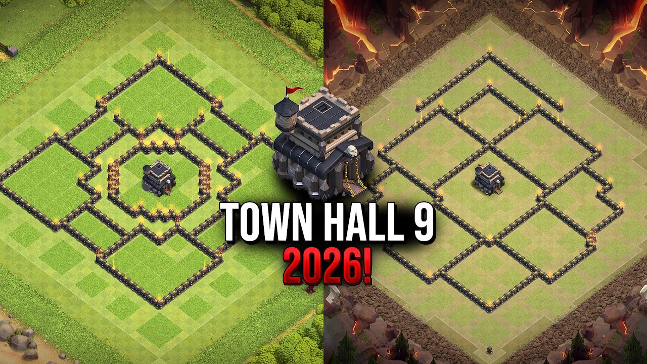 Town Hall 9 (Th9) Base Layout + Copy Link 2026  Clash of Clans