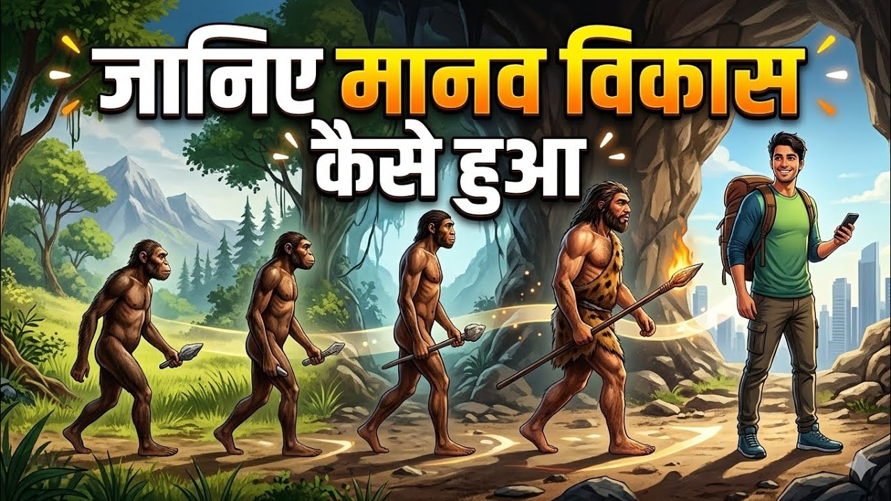 जानिए मानव विकास कैसे हुआ ||#आदिमानव #इतिहास #विज्ञान