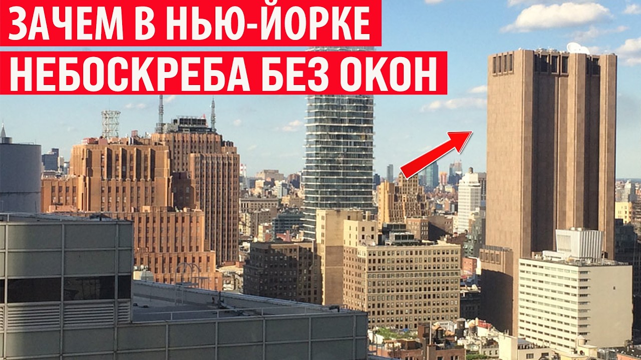 Для чего в Нью-Йорке построили небоскрёб без единого окна? Секрет раскрыт!