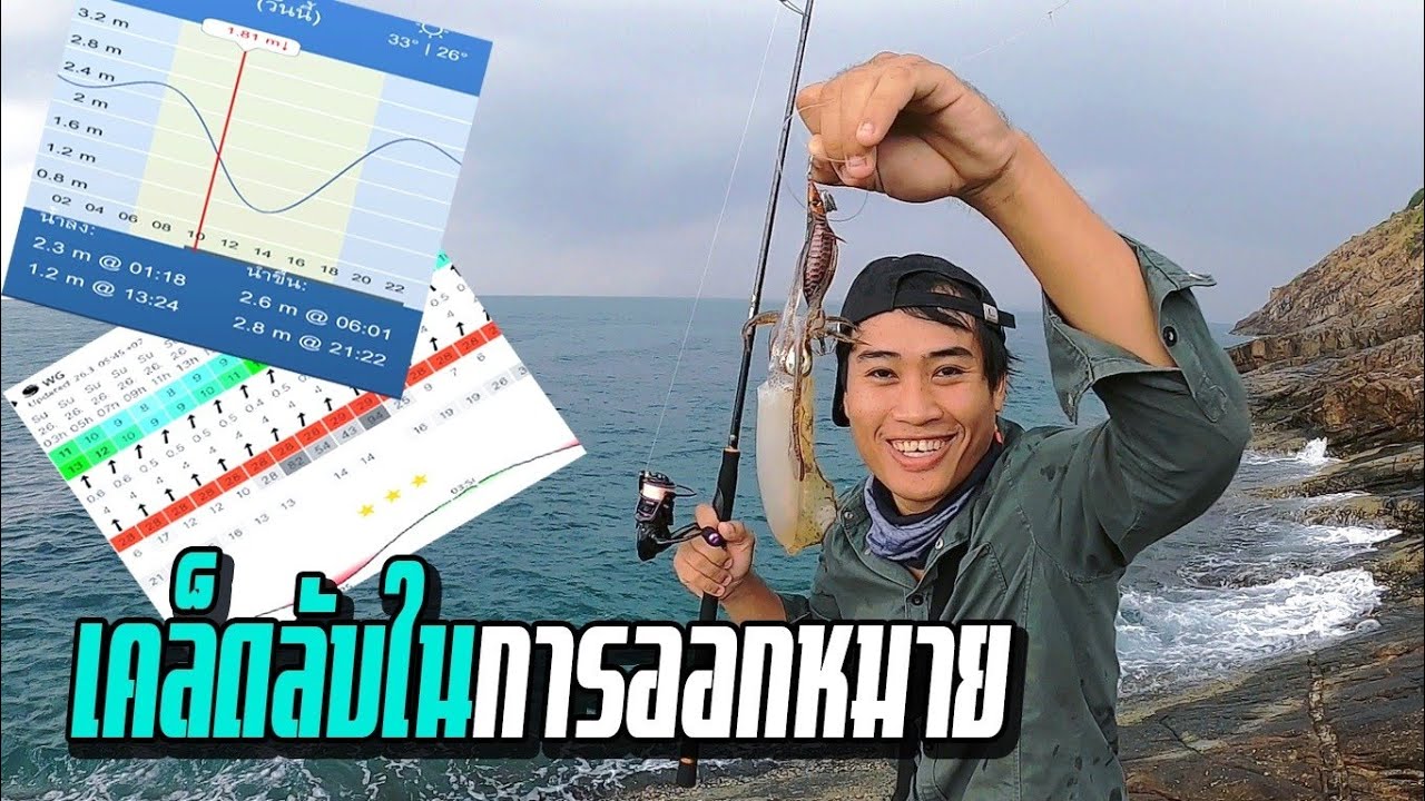 เทคนิคการออกหมาย[ตกหมึกชายฝั่งมือใหม่]เพื่อช่วยหาหมึกไห้ง่ายขึ้น...ด้วยเเอป Ep.90