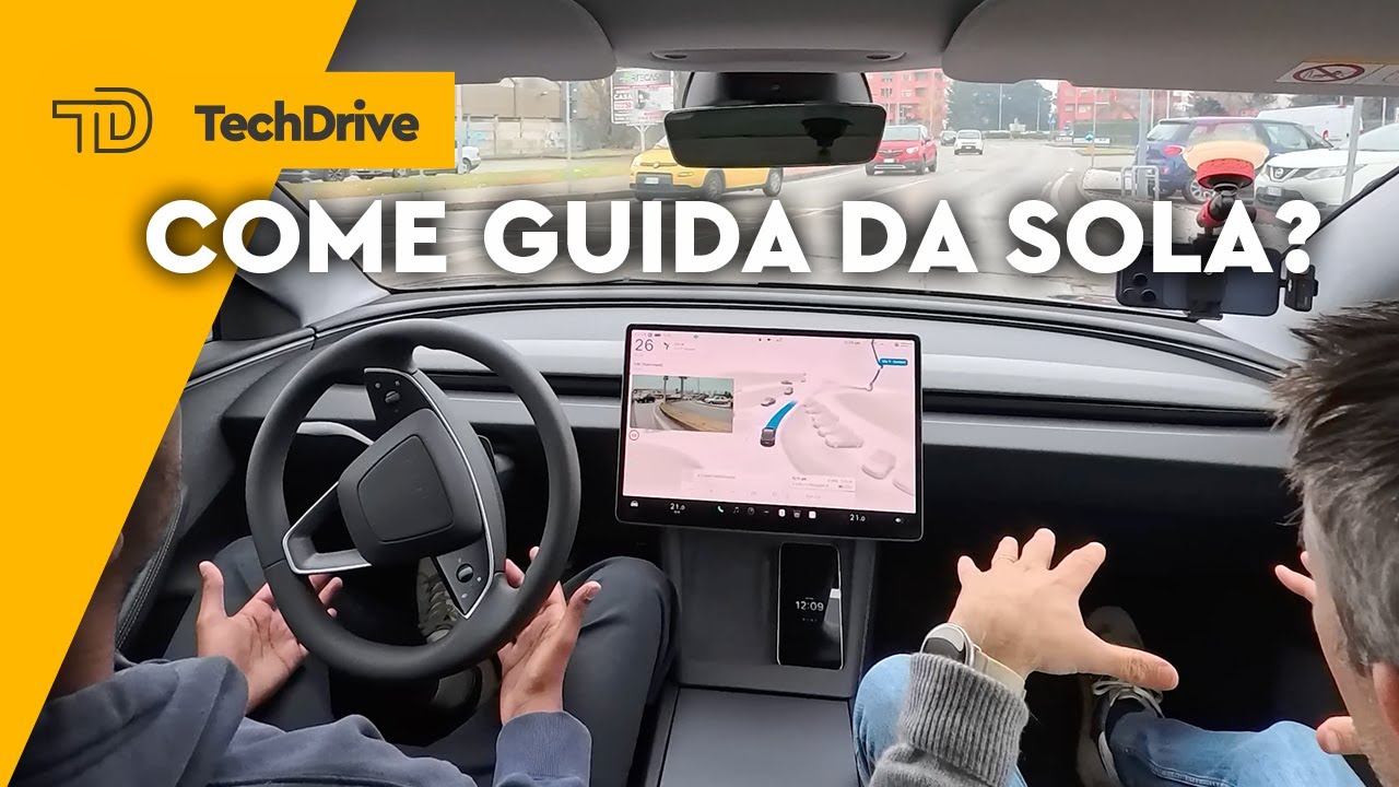 TEST in ANTEPRIMA GUIDA AUTONOMA TESLA in ITALIA! FSD su Model 3, Y S e X in arrivo!