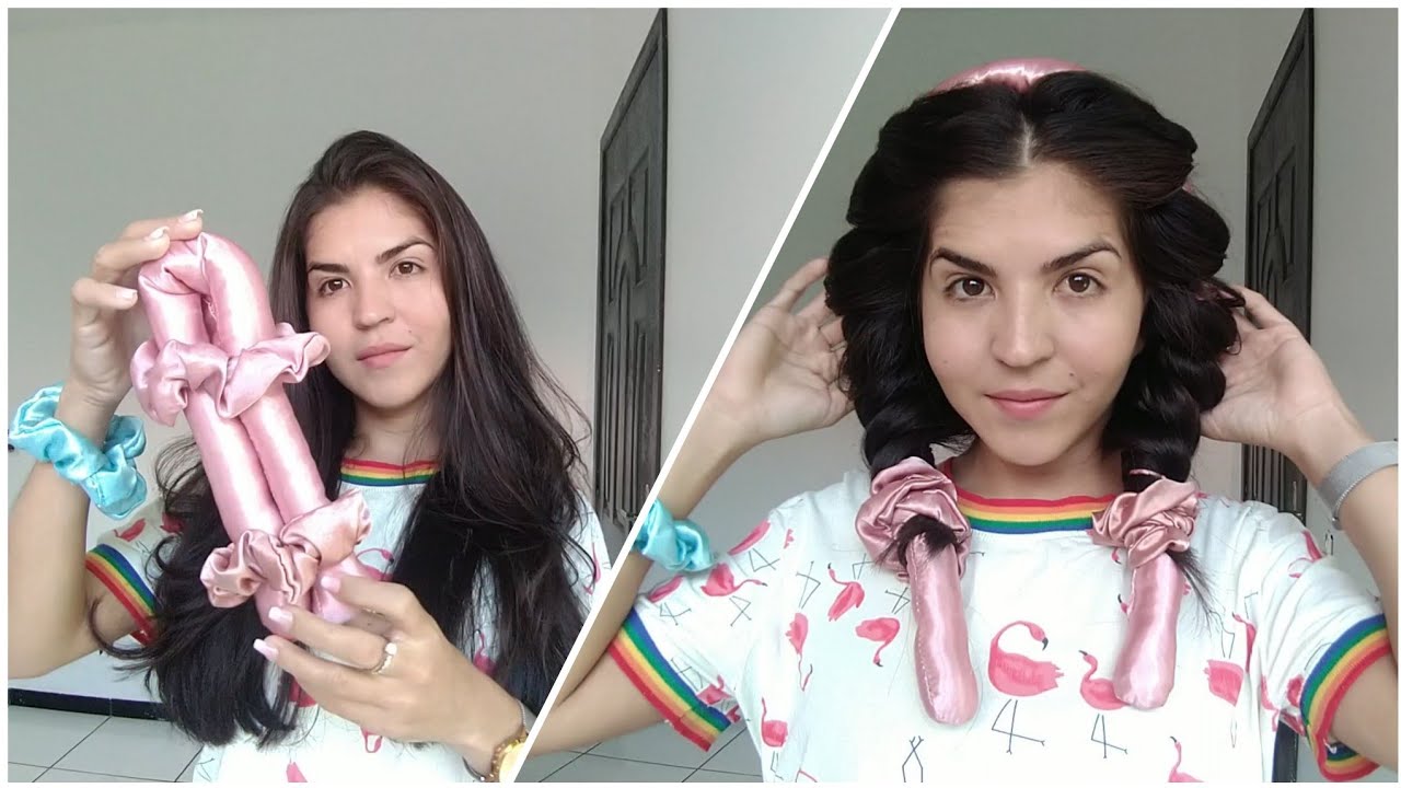 COMO USAR A heatless curls/ Cachos sem calor de cetim