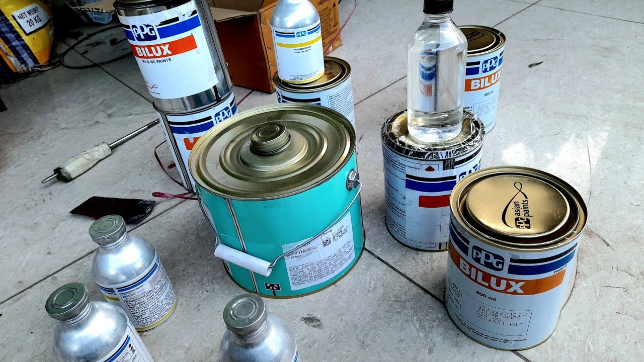 2 K paint , Pu Primer , pu Thinner// How to make 2 k paint at home