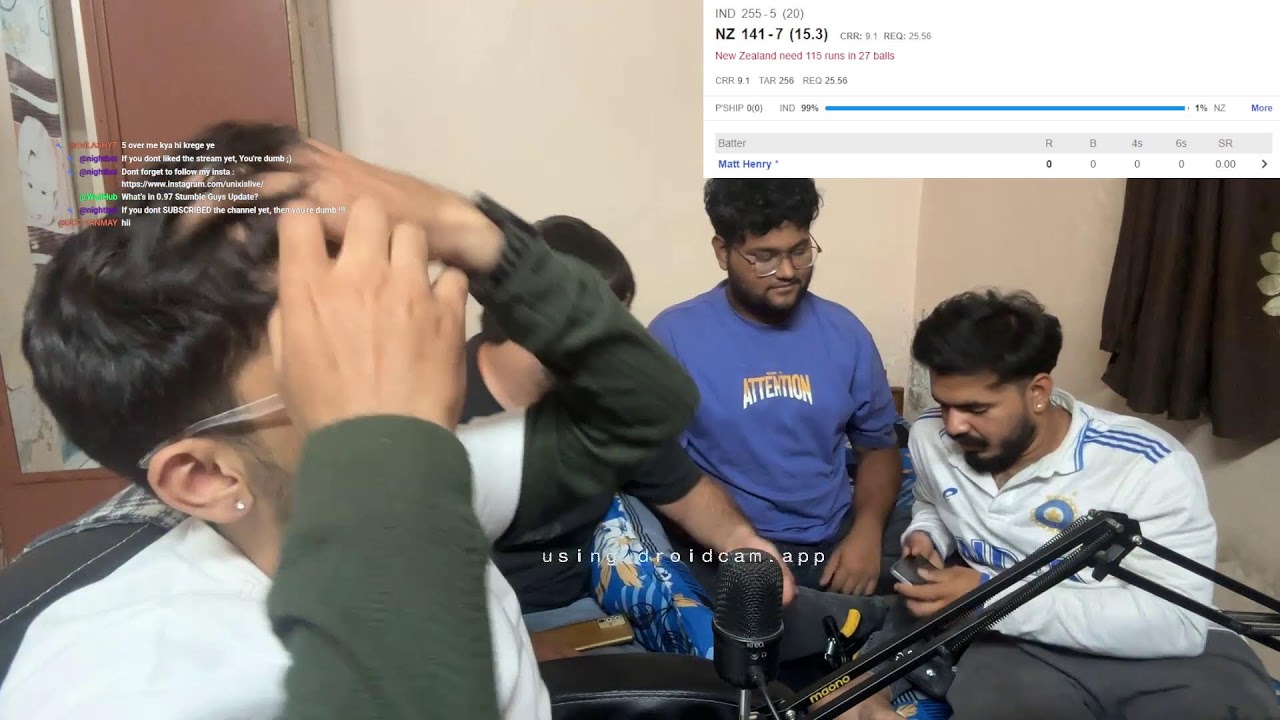 IND vs NZ final Live | IRL with @unixislive