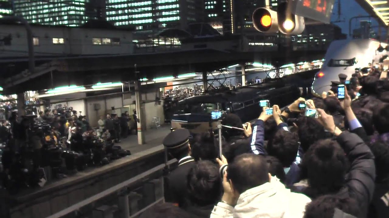 寝台特急富士はやぶさ号東京駅最終日（走行、入線～出発）HD