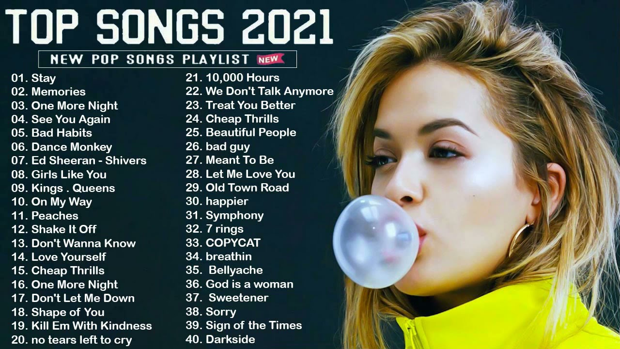 Pop Hits 2021🥬 Ed Sheeran, Adele, Shawn Mendes, Maroon 5, Taylor Swift, Sam Smith, Dua Lipa🍀!