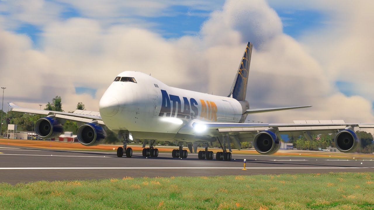 Unstable Takeoff! Atlas Air Boeing 747 Recovered by Perfect Pilot Control
