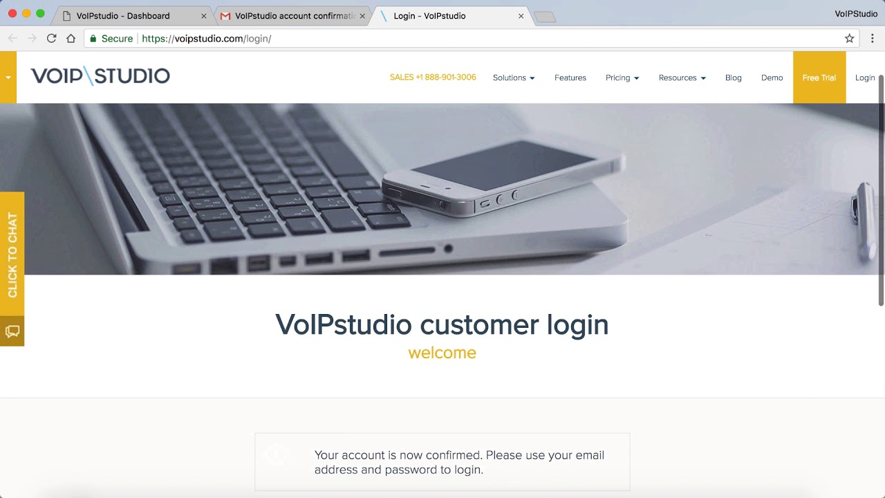 How to register a new VoIPstudio account