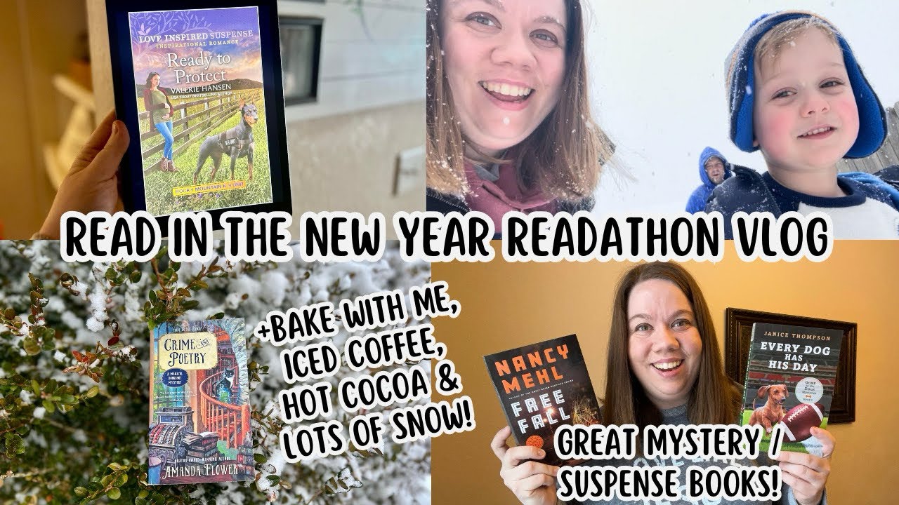 READ IN THE NEW YEAR READATHON - Weekly Reading Vlog | Snow, Cooking, Coffee and GREAT Mystery Books