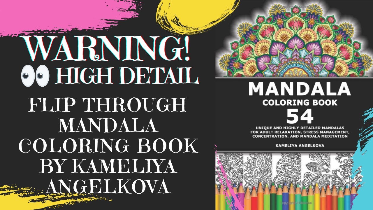 WARNING!! Highly detailed | Mandala Coloring Book (54) by KAMELIYA ANGELKOVA