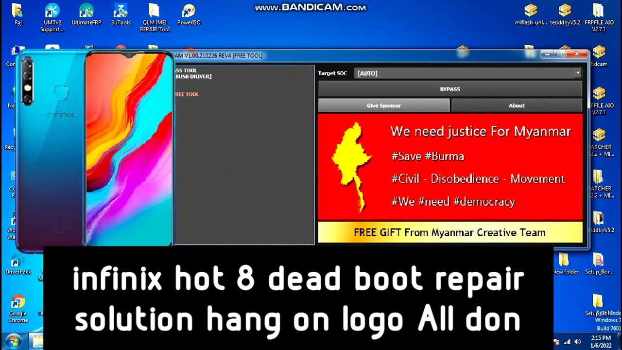 Infinix Hot 8 Stuck On Logo OR Dead Boot Repair(X650c) With SP Flash Tool Free 2022 Tecnical Raj Mh