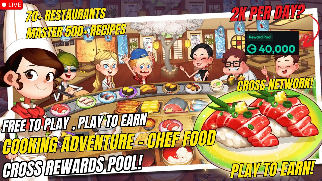 Cooking Adventure - Chef Food , Cross Rewards? ( Tagalog )
