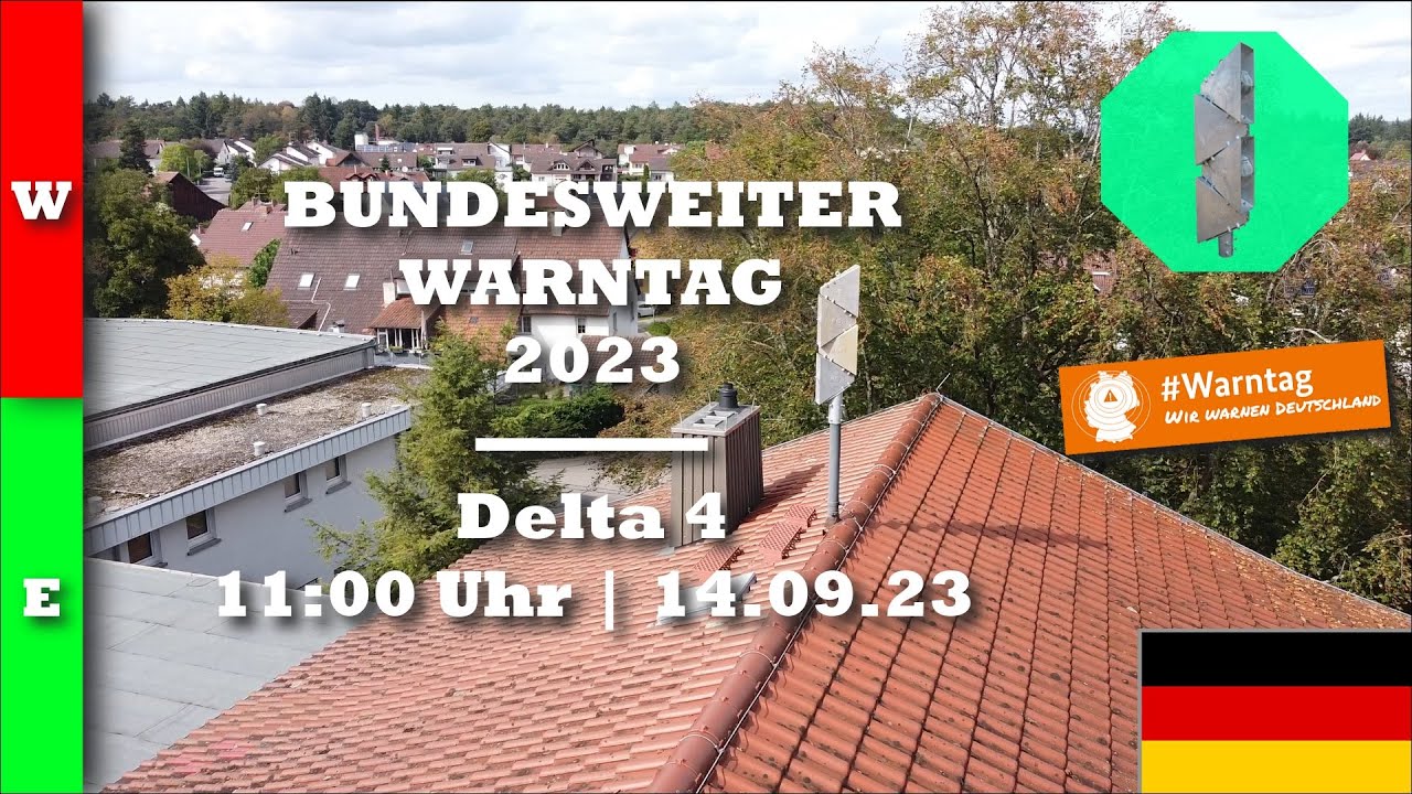 Bundesweiter Warntag 2023 - Sirenenalarm | Delta 4 | #Warntag in Überlingen