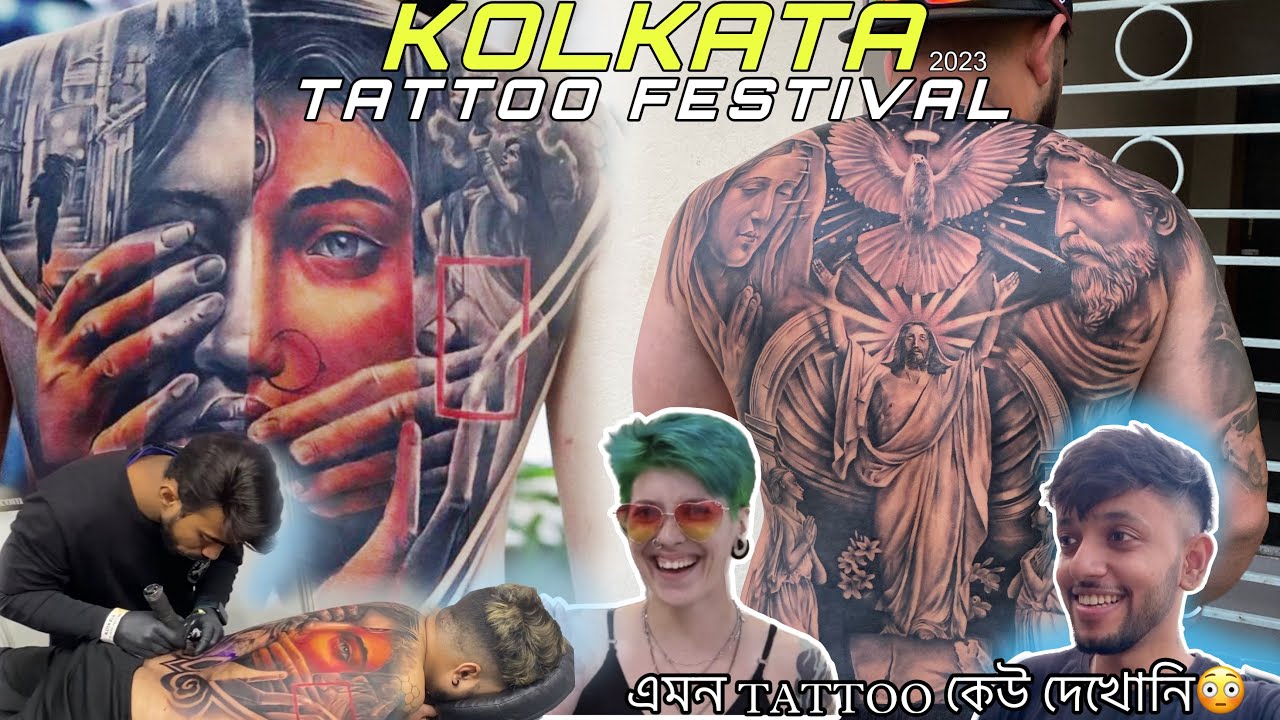 Kolkata Tattoo Festival 2023।এগুলো Tattoo নাকি অন্যকিছু😳। Never Seen this kinda Tattoo🤯😳