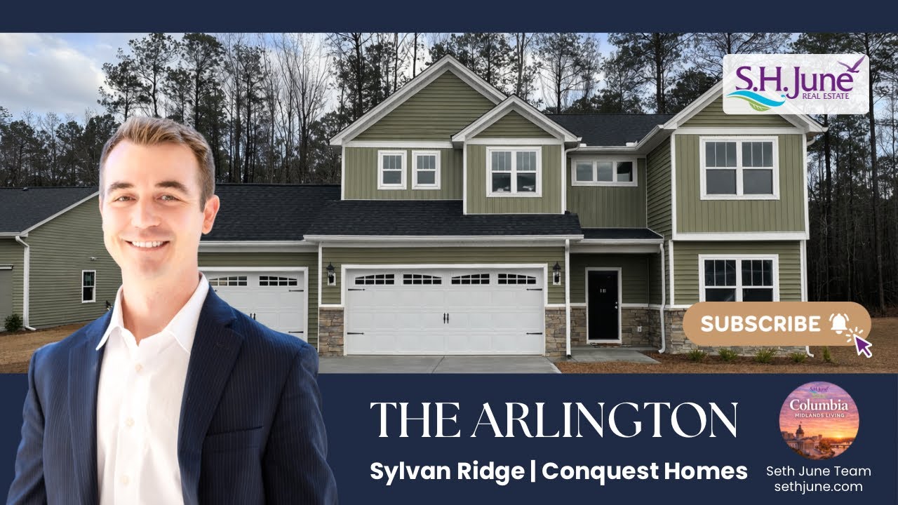The Arlington Floor Plan by Conquest Homes | Sylvan Ridge New Construction Home Tour | Lugoff, SC
