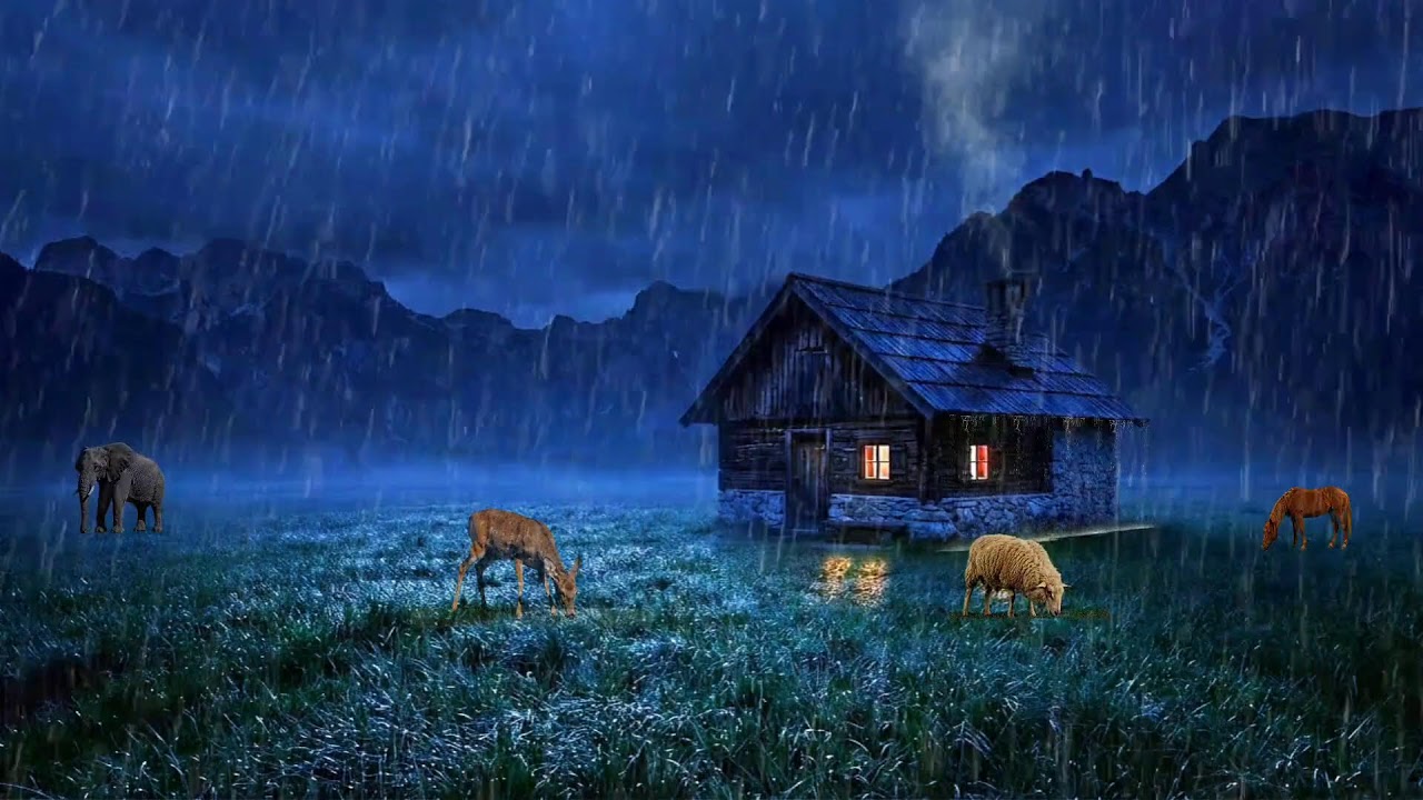 Fall Into a Deep Sleep in 3 Minutes 🪵🌧️ Cozy Cabin Rain | Calm & Safe Night Sounds