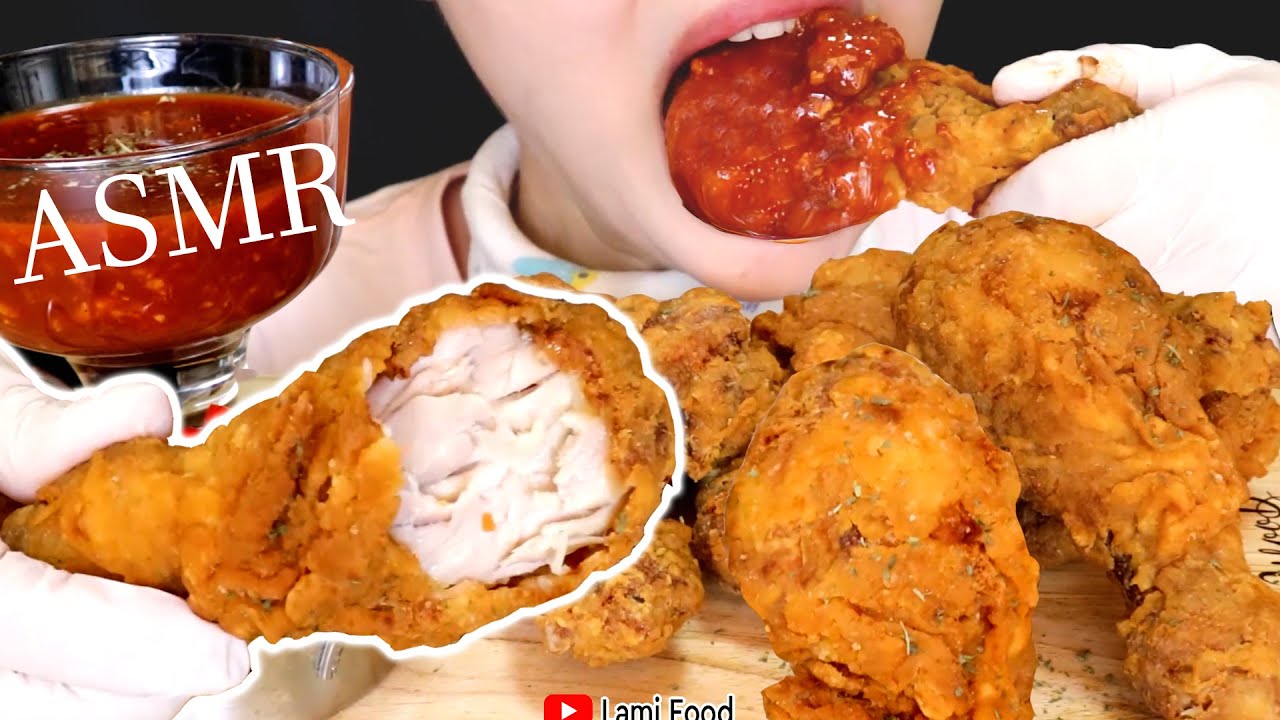 咀嚼音 | ザクザクチキン ASMR | チキンを本当においしく作る! | CHICKEN ASMR  | CHICKEN RECIPE | 音フェチに 食べ物 | 字幕あり