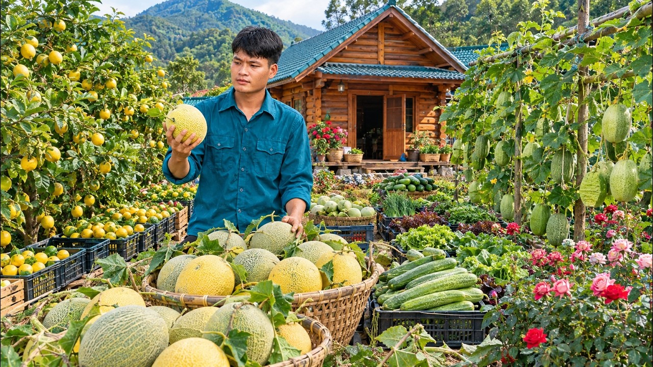 Living in the Forest: Harvesting Limes, Cantaloupes, and Chayote to Sell at the Market