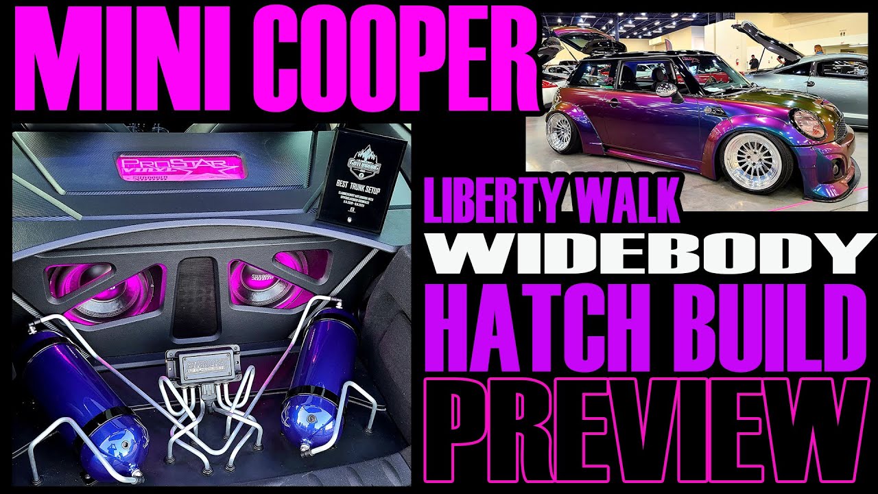 KRIS LIBERTY WALK WIDEBODY MINI COOPER HATCH BUILD PREVIEW