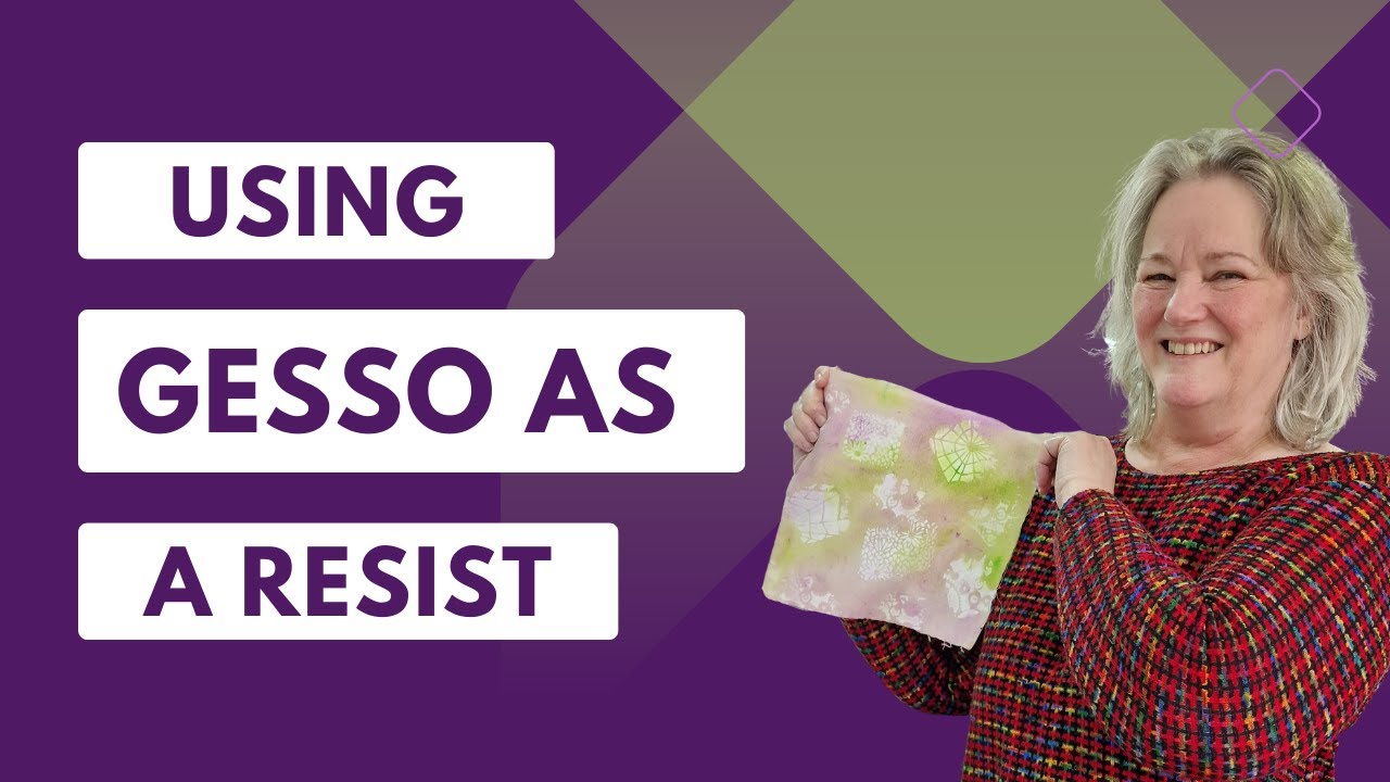 Mastering Fabric Art: Gesso Resist Techniques with Acrylic Inks and Paints