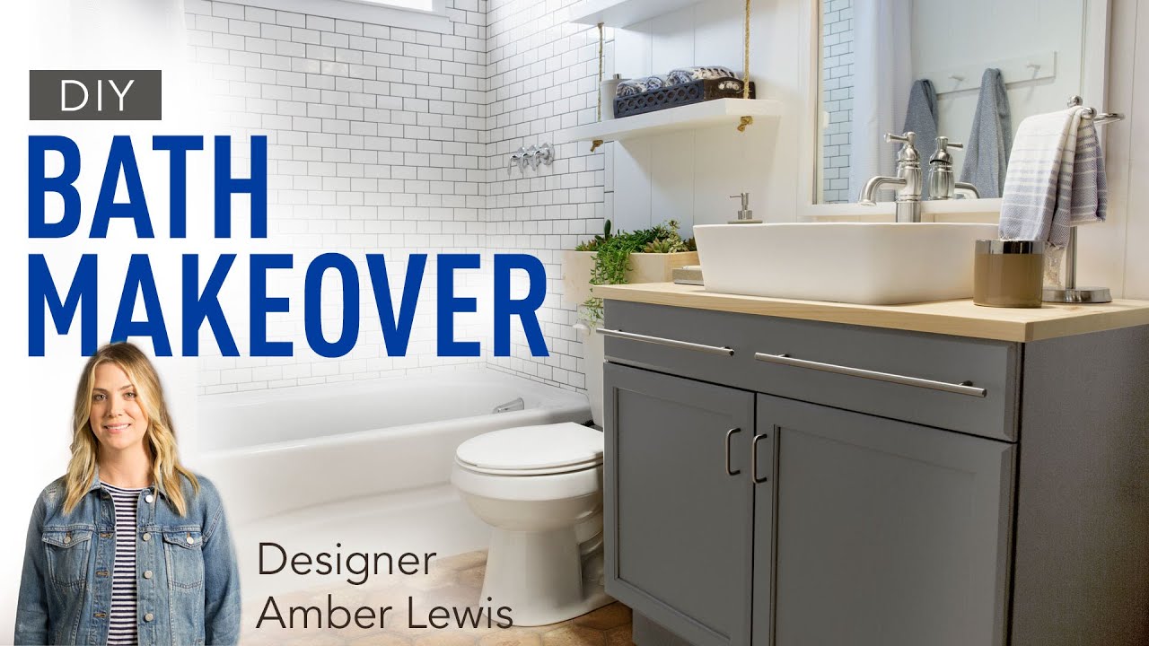 Blogger vs. Builder Grade Bath: Amber Interiors