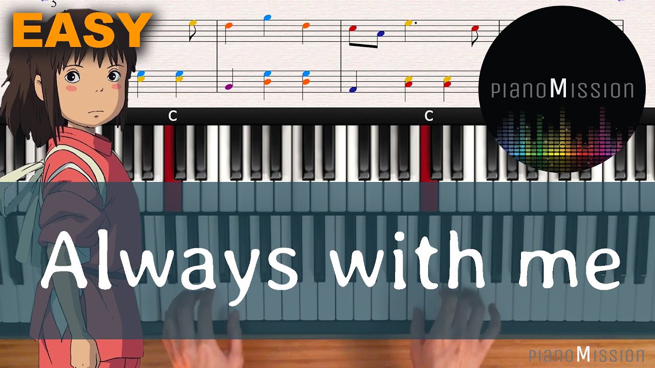 [Real Piano Tutorial] ALWAYS WITH ME (Spirited away OST)  with Follow-Up Tutorial