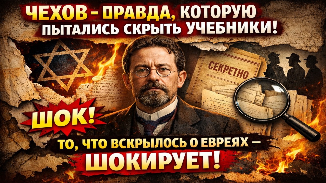 Чехов не тот, кем его показывают — версия без мифов То, что вскрылось о ЕВРЕЯХ ШОКИРУЕТ!
