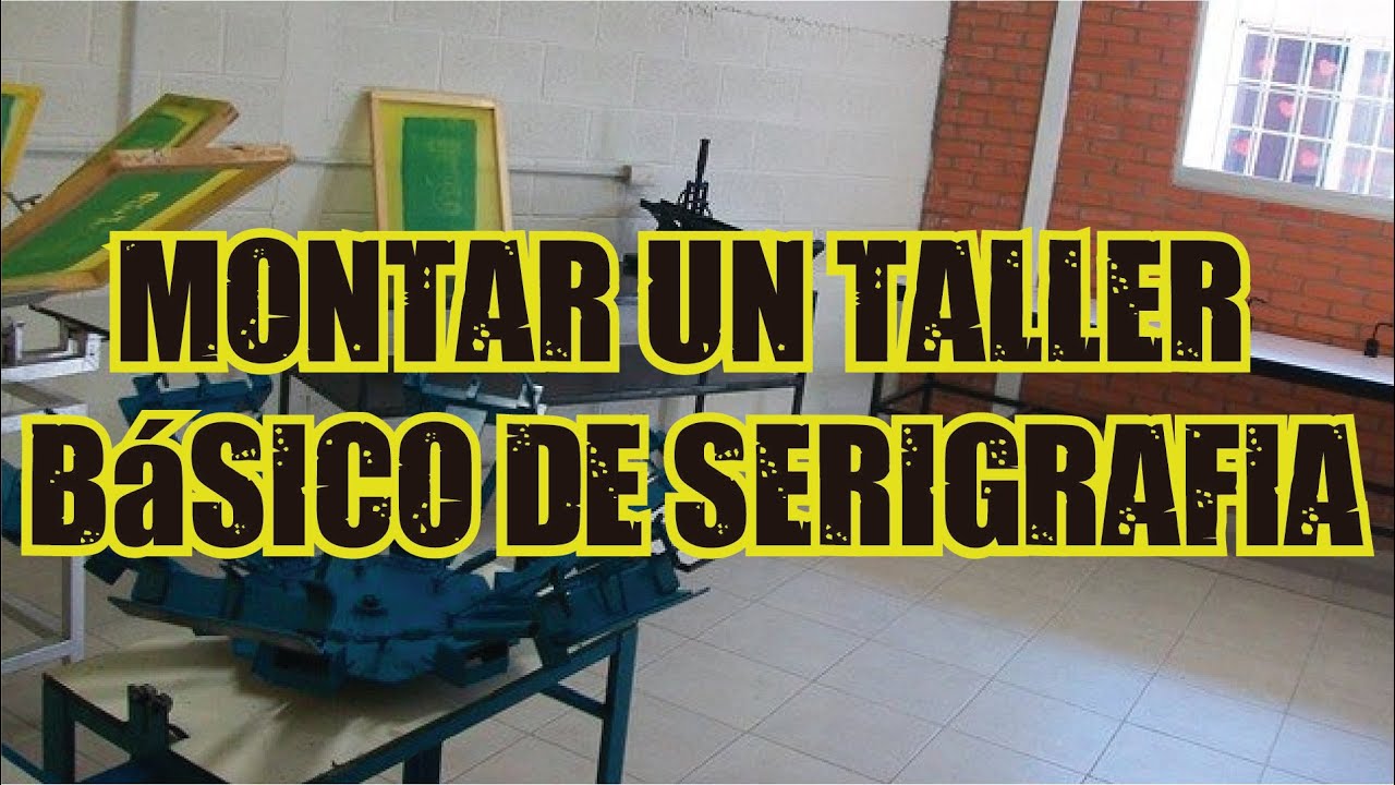 Montar un taller básico de serigrafia