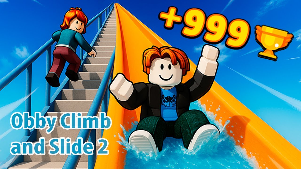 Roblox Obby Climb and Slide 2 Gameplay 😱 | 999+ Levels Challenge | Funny Moments #gameplay #gaming