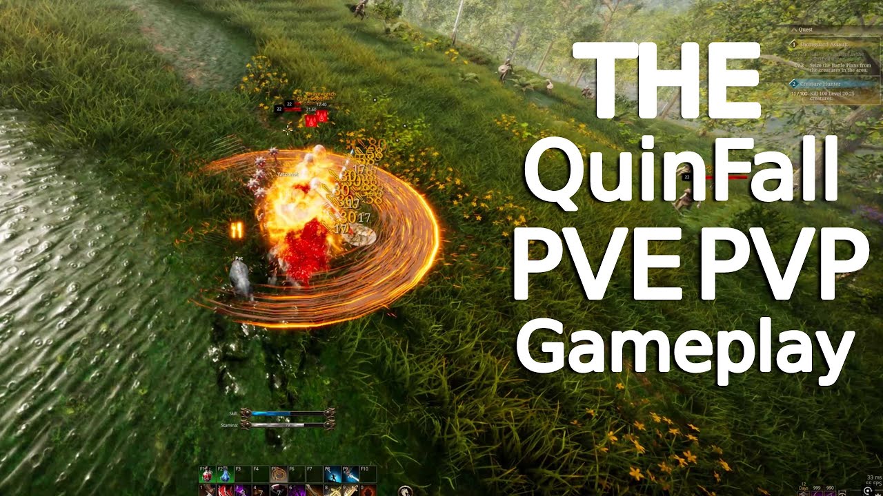 The QuinFall Some PVE farming, PVP, and exploration (lvl 23)