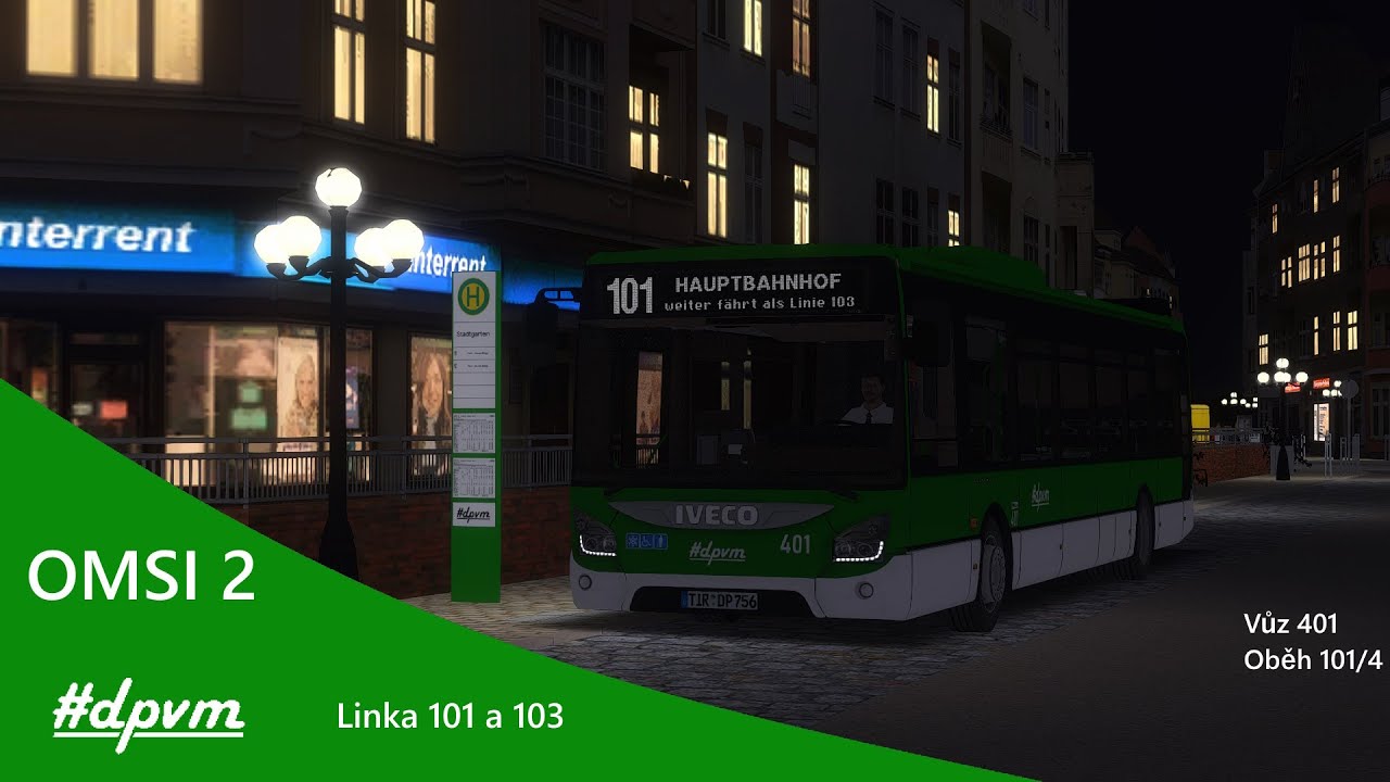 OMSI 2 #42 | Krummenaab linka 101 a 103 | Pohodová noc v Krummenaabu na lice 101 a 103