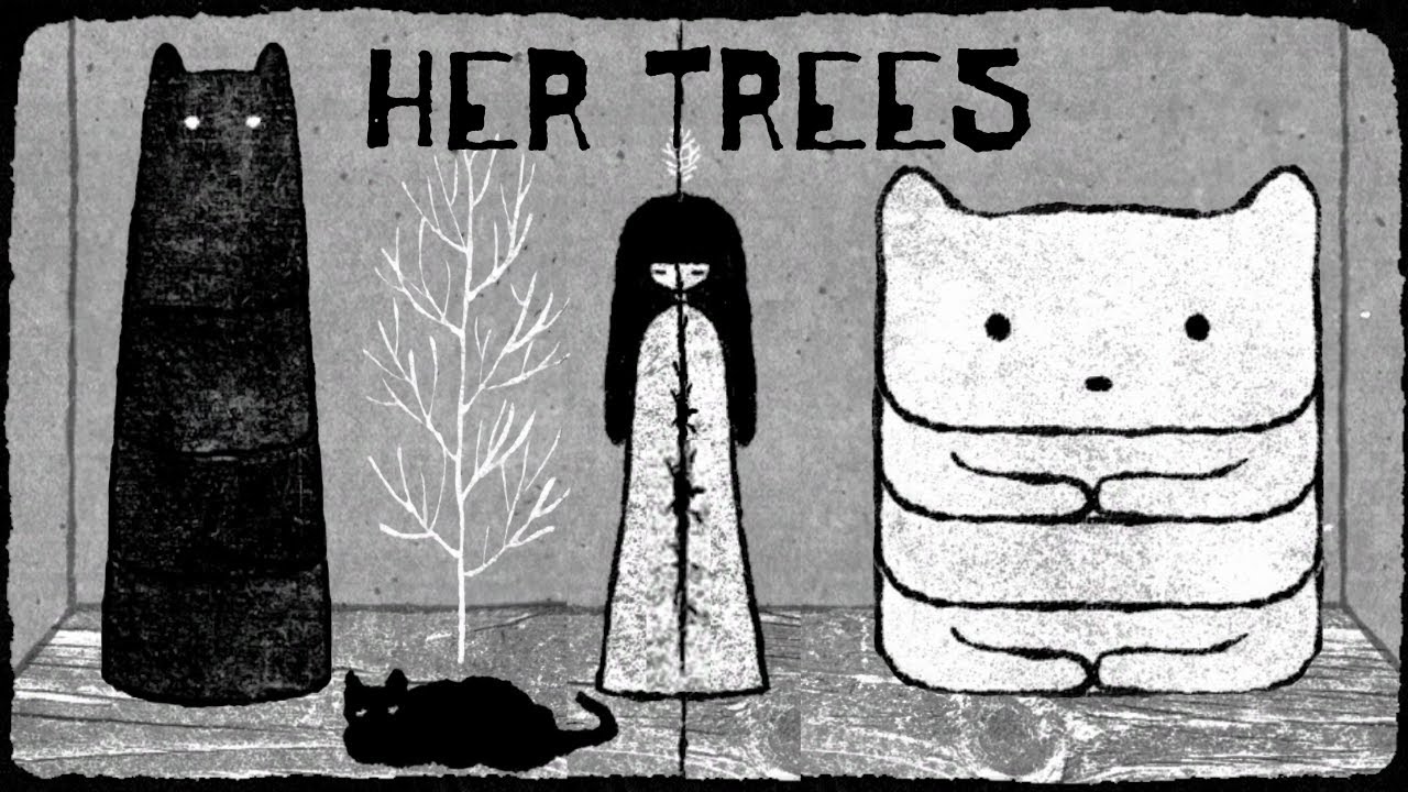 HER TREES - An Eerie & Creative Japanese Puzzle Game About a Lady with a Tree on Her Head!