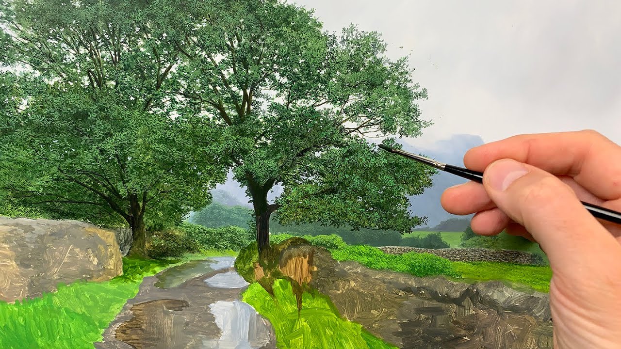 Painting a rainy landscape | Episode #177