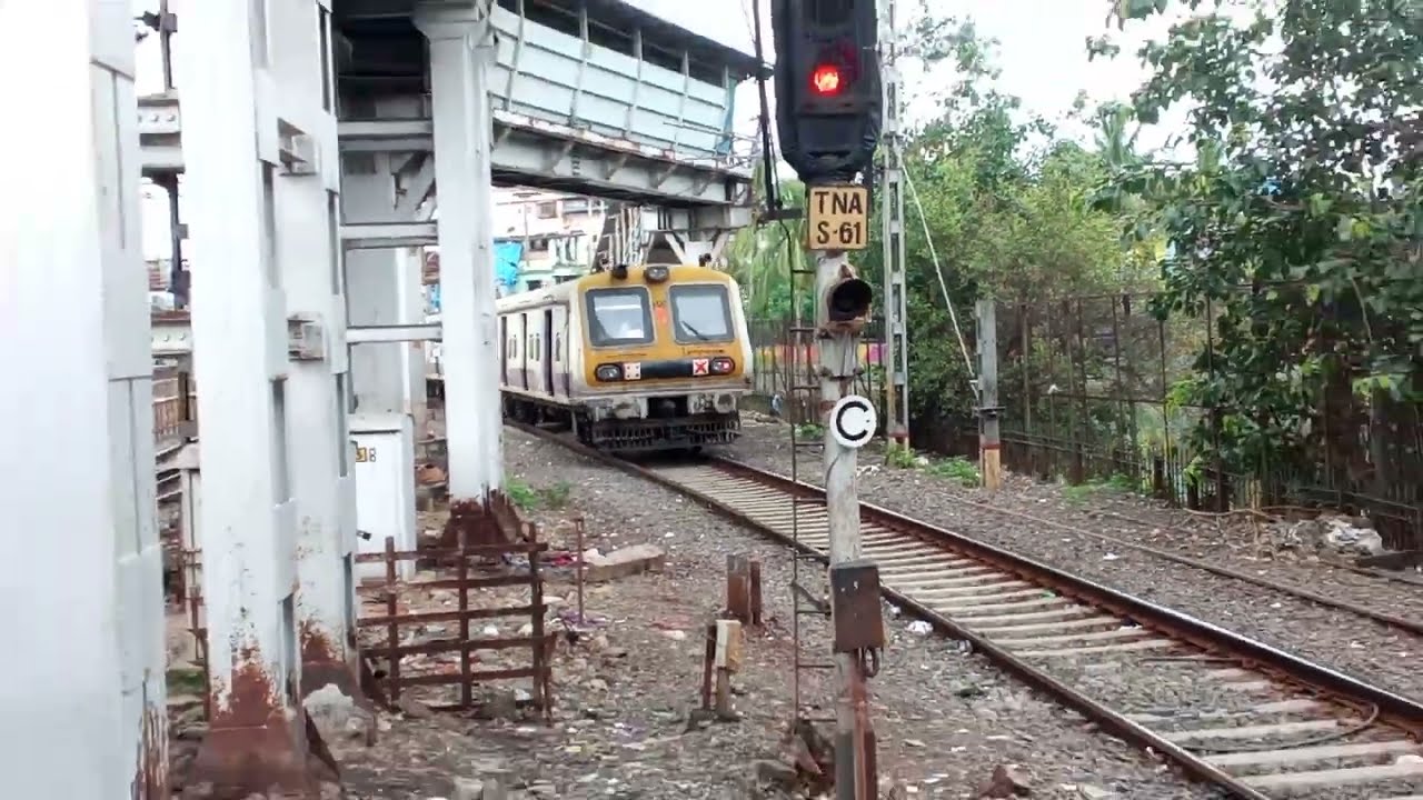Mumbai Retrofitted Emu Departure From Thane As A Vashi Local