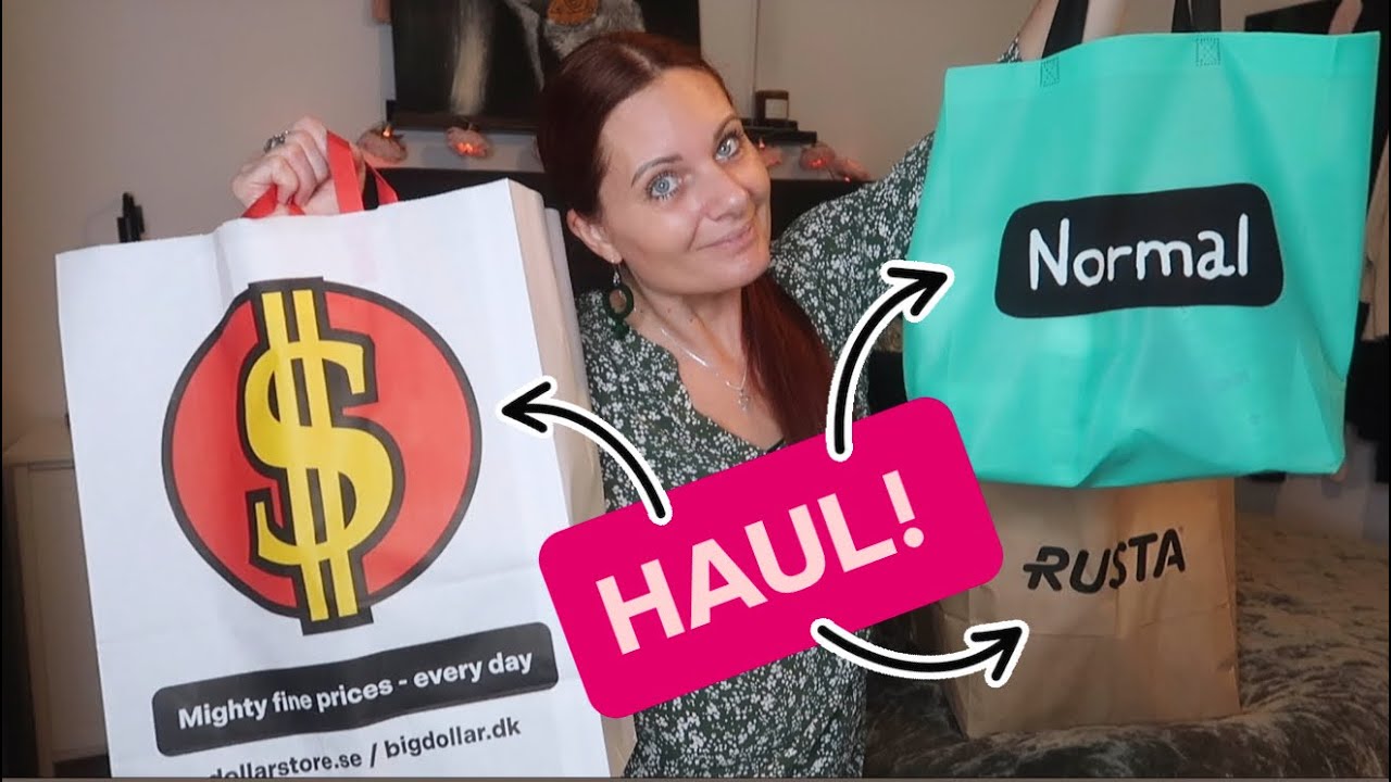 Shoppar på Rusta, Dollarstore och Normal! 