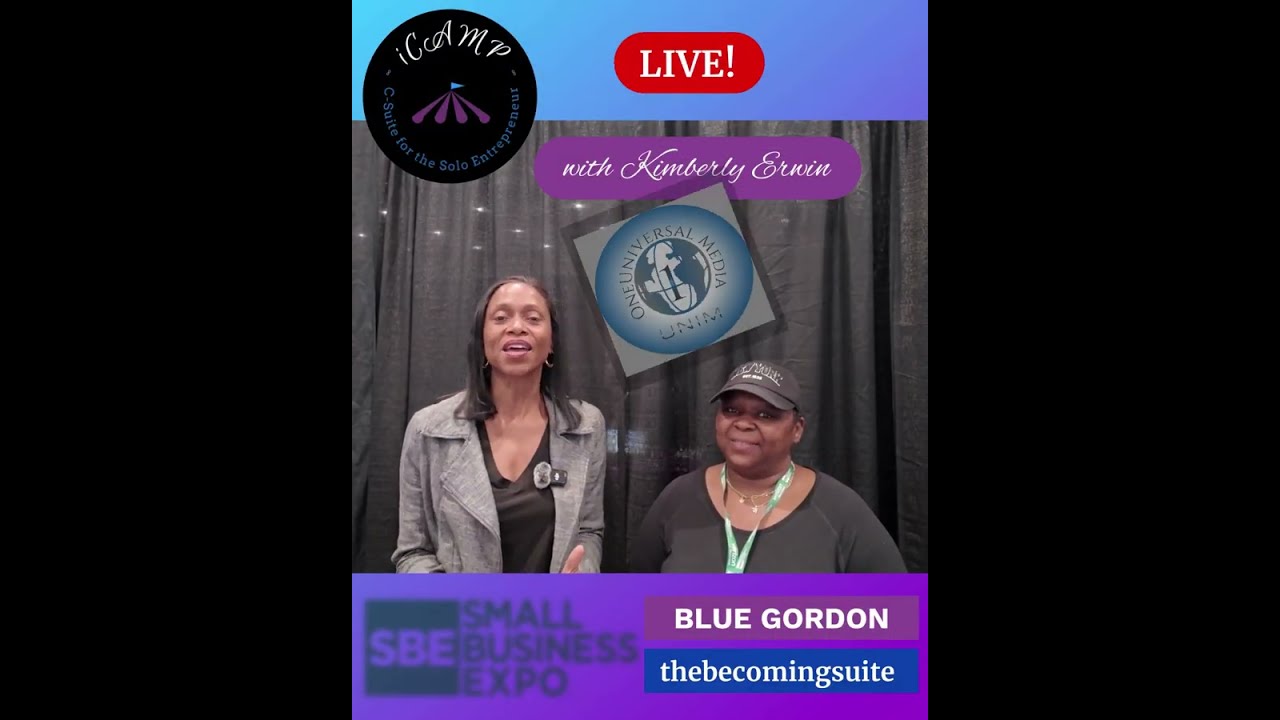 The Becoming Suite: Redefining Midlife with Blue Gordon & Kimberly Y. Erwin, iCAMP LIVE! host