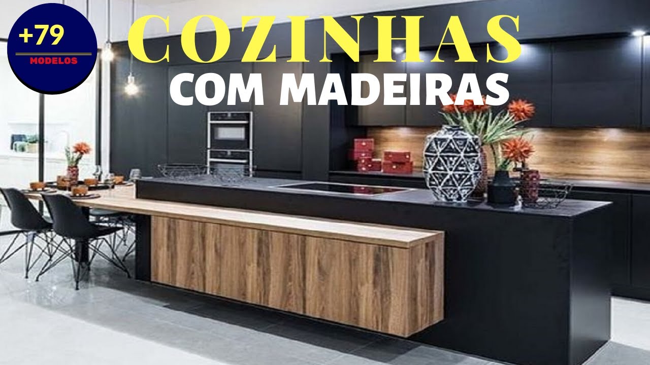 + 79  Cozinhas com Decora&ccedil;&atilde;o de Madeira  | Rizza Diniz Arquiteta