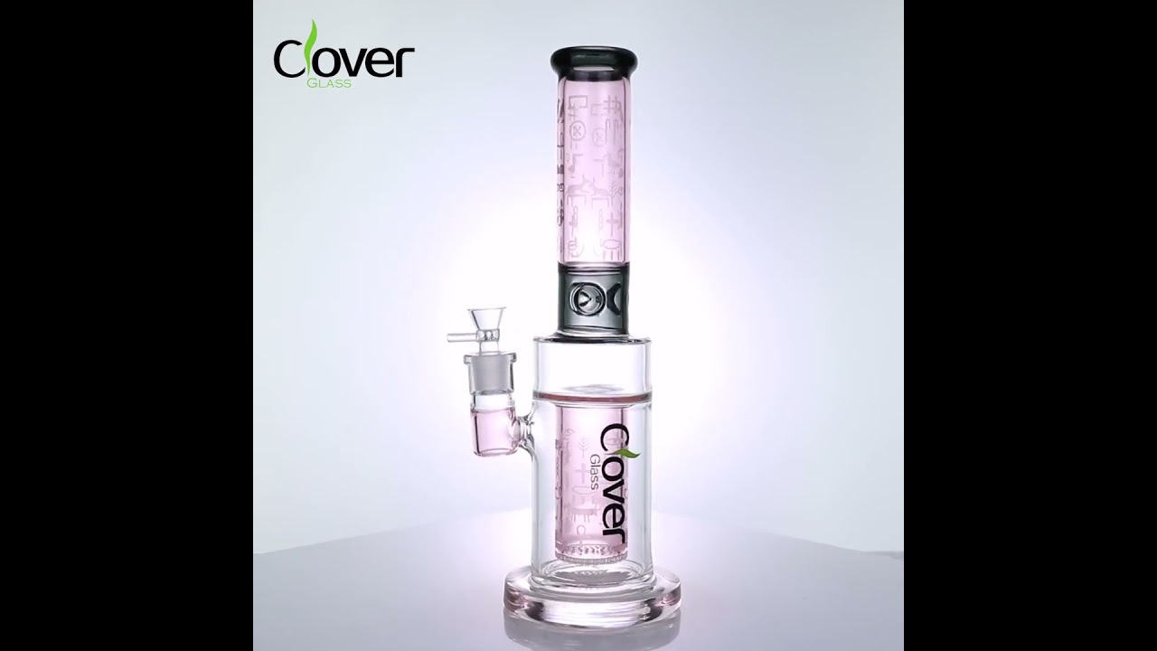 WPA-295 &ndash; 16.45-Inch Straight Tube Glass with 14mm Female Joint and Ice Catcher