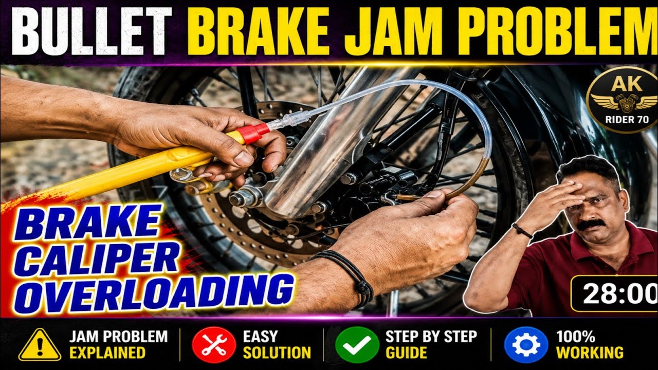 Front ABS Disc Brake Repair / Motorcycle Disc Brake Problem /Royal Enfield Pront Disc Brake problem