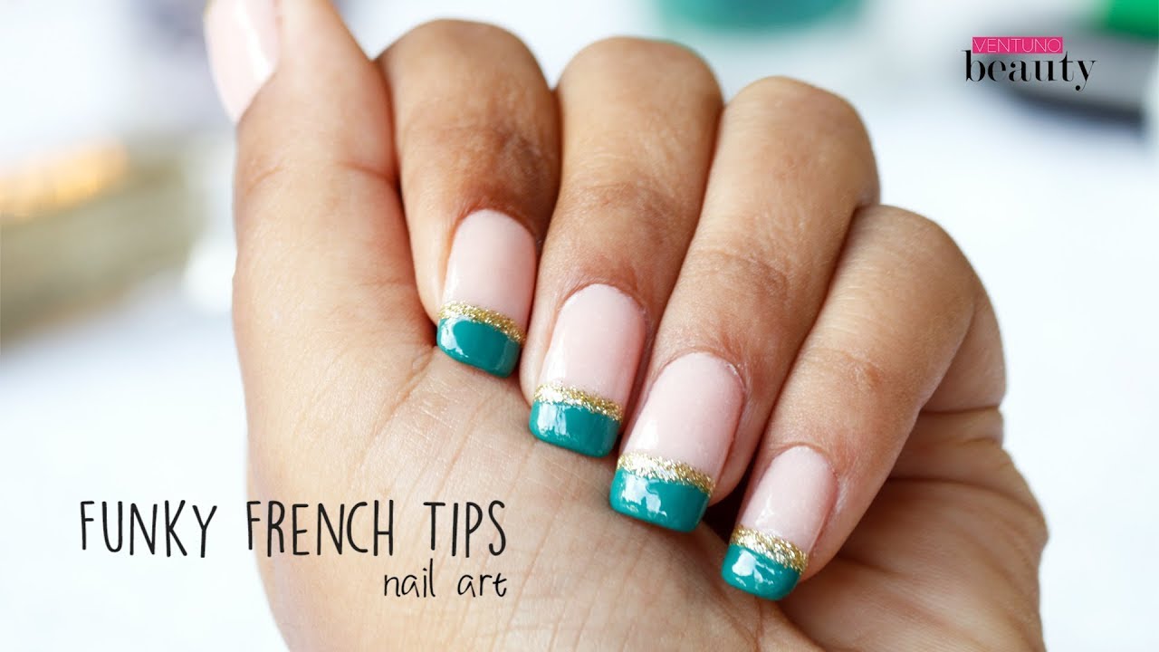 DIY Funky French Tips.