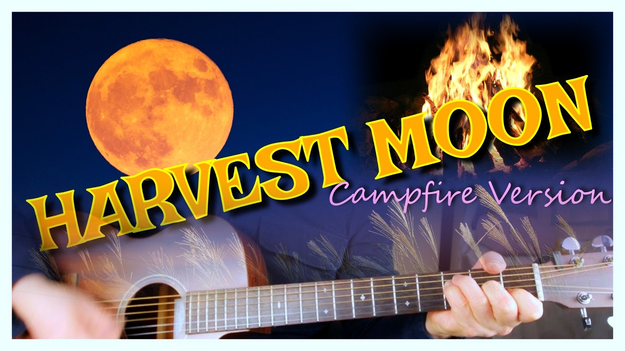 Harvest Moon Guitar Lesson | Easy Campfire Version (Neil Young)
