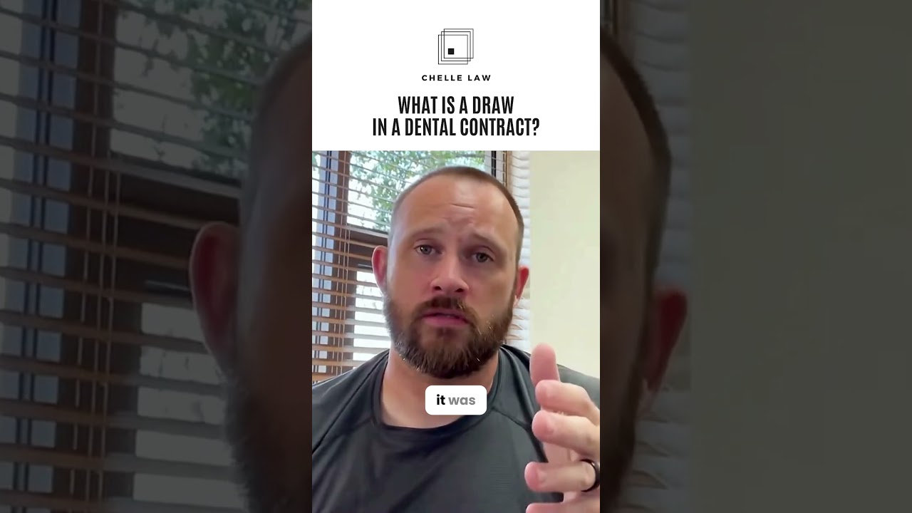 What is a Draw in a Dental Contract?