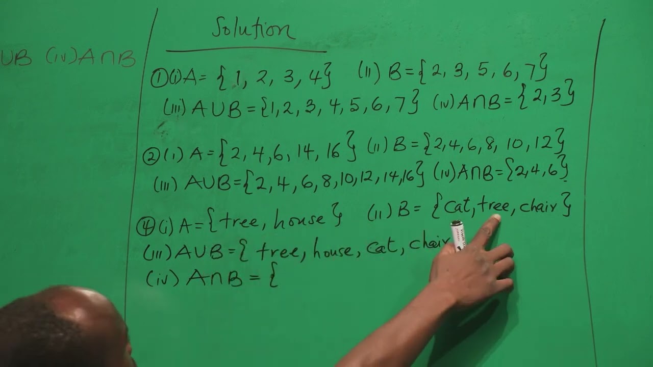 Mathematics for JHS | E80 | Questions on Sets