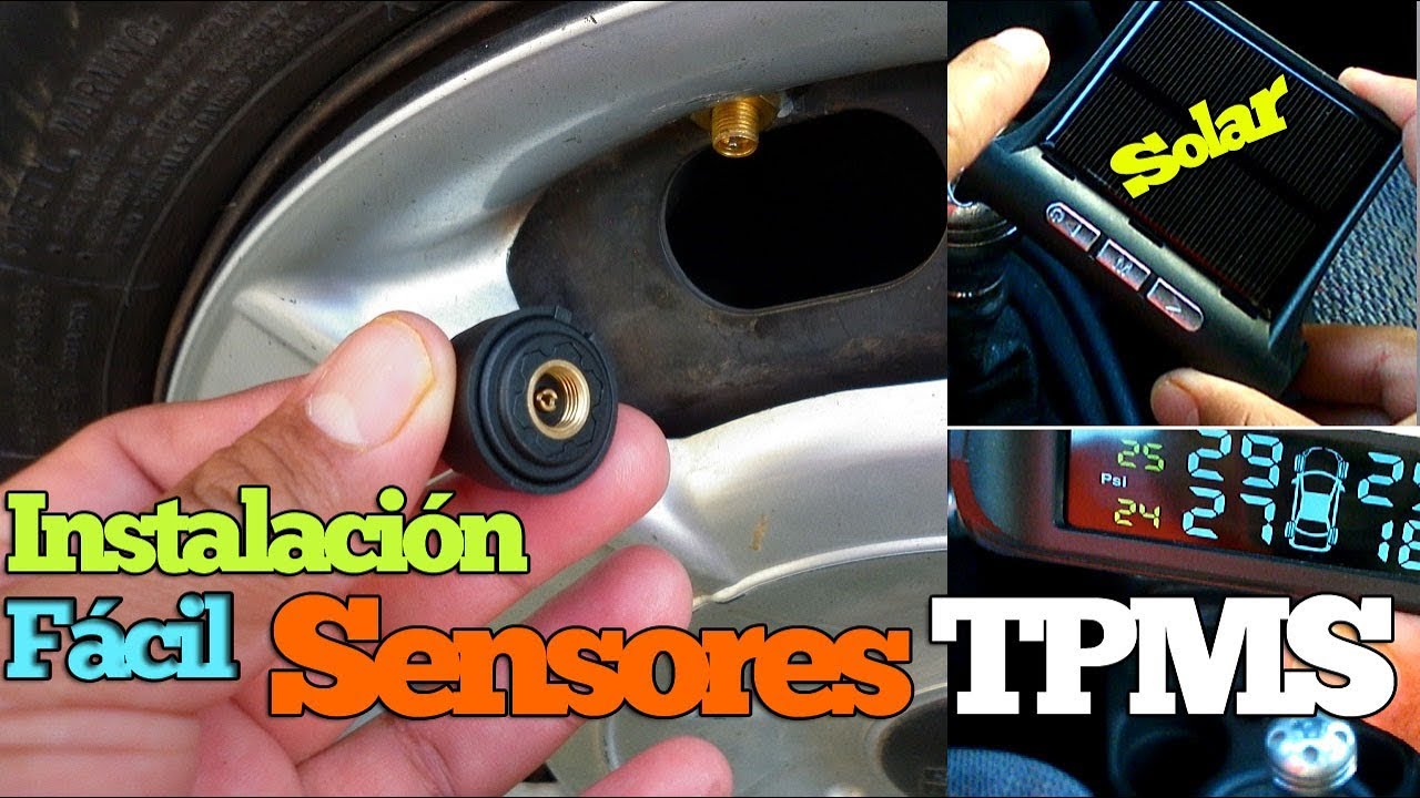 SENSOR  de PRESIÓN en Neumáticos 🔥↑ 【TPMS】kit de Instalación FÁCIL