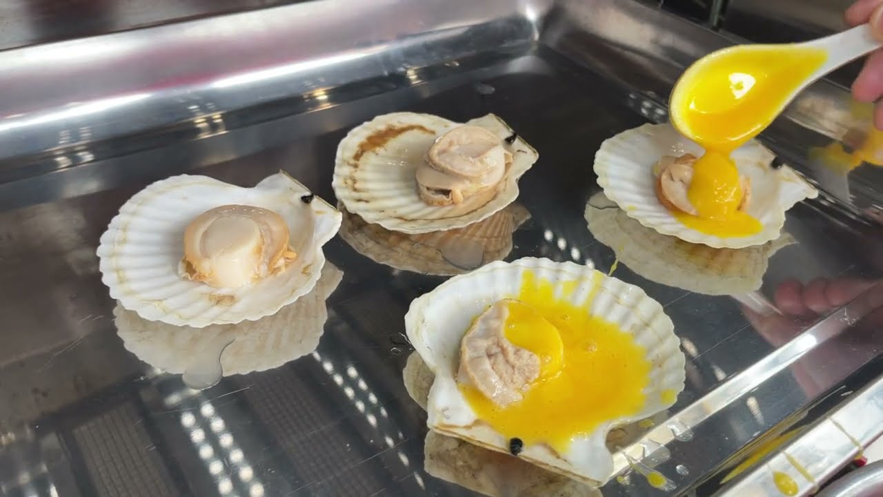 Japanese scallops 4 dishes // vn chef