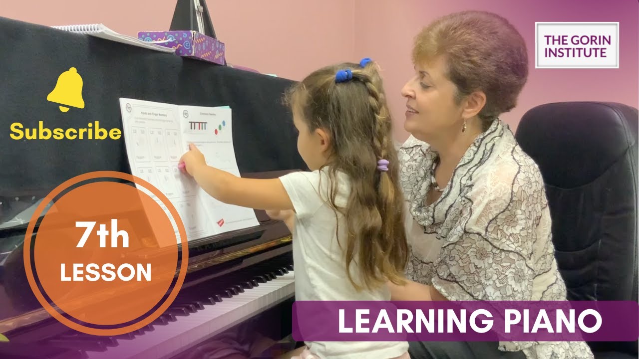 🎹First Piano Lessons | 4 y.o. Mila's 7th Piano Lesson