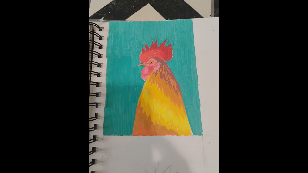 Pt. 1 of 4 Acrylic Rooster. 